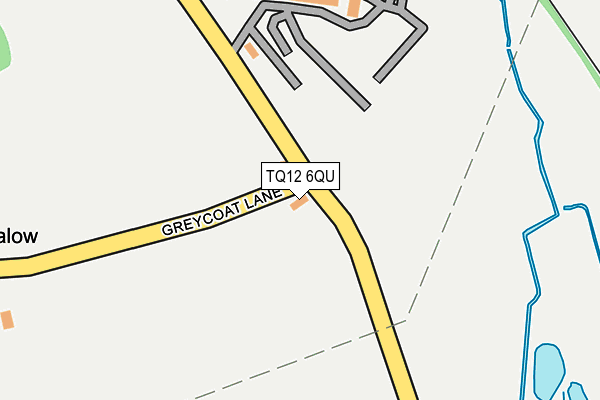 TQ12 6QU map - OS OpenMap – Local (Ordnance Survey)