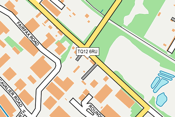 TQ12 6RU map - OS OpenMap – Local (Ordnance Survey) TQ12 6RU map - OS OpenMap – Local (Ordnance Survey)