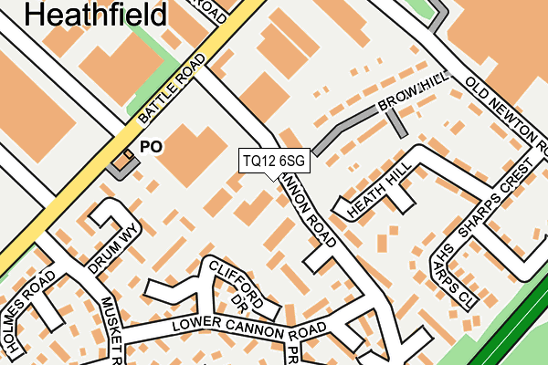TQ12 6SG map - OS OpenMap – Local (Ordnance Survey) TQ12 6SG map - OS OpenMap – Local (Ordnance Survey)