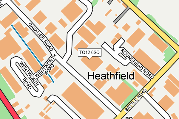 TQ12 6SQ map - OS OpenMap – Local (Ordnance Survey)