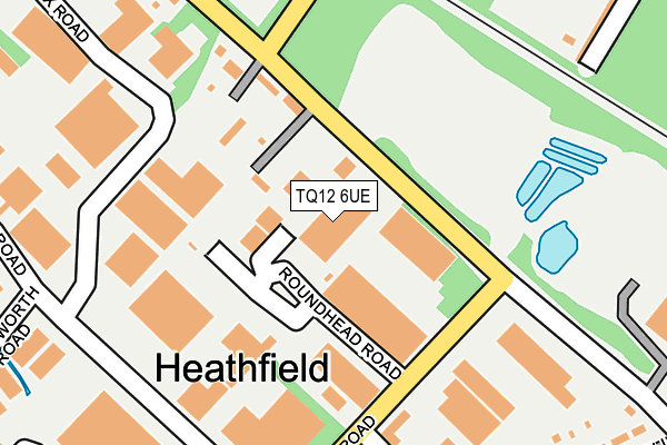 TQ12 6UE map - OS OpenMap – Local (Ordnance Survey) TQ12 6UE map - OS OpenMap – Local (Ordnance Survey)