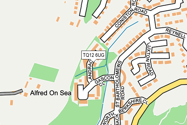 TQ12 6UG map - OS OpenMap – Local (Ordnance Survey)