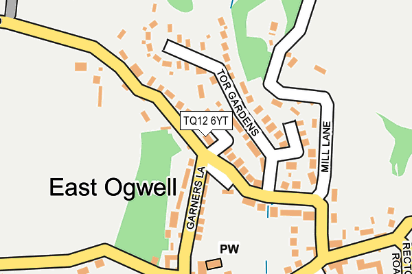 TQ12 6YT map - OS OpenMap – Local (Ordnance Survey) TQ12 6YT map - OS OpenMap – Local (Ordnance Survey)