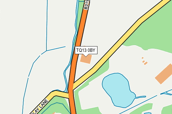 TQ13 0BY map - OS OpenMap – Local (Ordnance Survey) TQ13 0BY map - OS OpenMap – Local (Ordnance Survey)