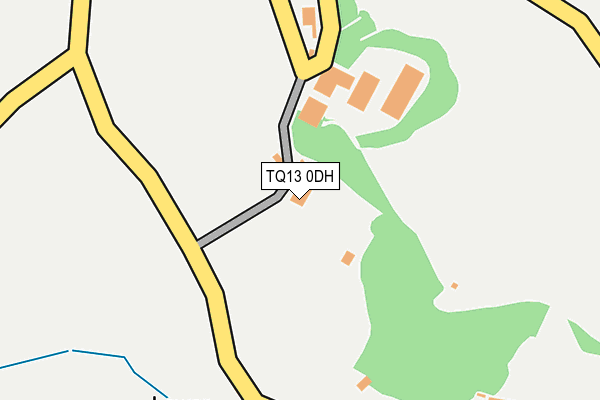 TQ13 0DH map - OS OpenMap – Local (Ordnance Survey) TQ13 0DH map - OS OpenMap – Local (Ordnance Survey)