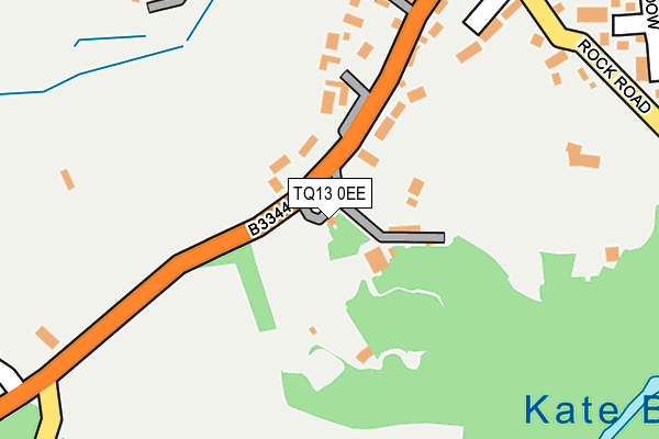 TQ13 0EE map - OS OpenMap – Local (Ordnance Survey)