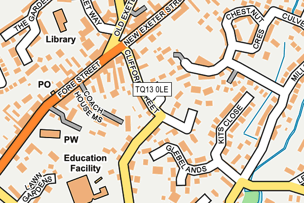 TQ13 0LE map - OS OpenMap – Local (Ordnance Survey) TQ13 0LE map - OS OpenMap – Local (Ordnance Survey)