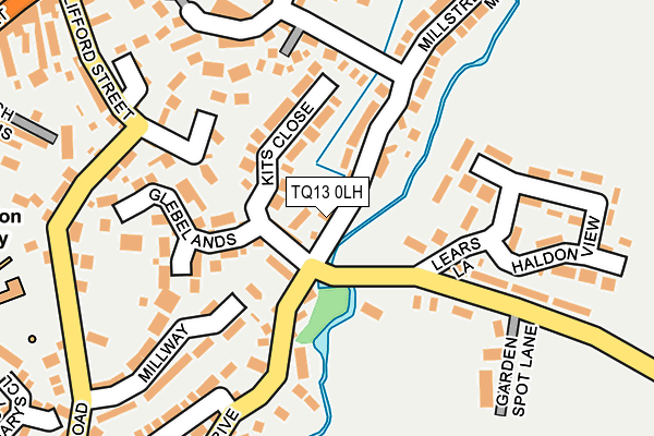 TQ13 0LH map - OS OpenMap – Local (Ordnance Survey) TQ13 0LH map - OS OpenMap – Local (Ordnance Survey)