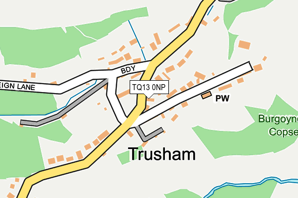 TQ13 0NP map - OS OpenMap – Local (Ordnance Survey)