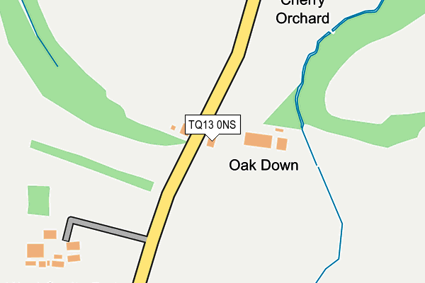 TQ13 0NS map - OS OpenMap – Local (Ordnance Survey) TQ13 0NS map - OS OpenMap – Local (Ordnance Survey)