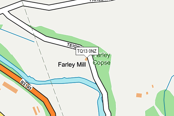 TQ13 0NZ map - OS OpenMap – Local (Ordnance Survey) TQ13 0NZ map - OS OpenMap – Local (Ordnance Survey)