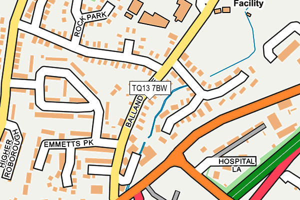 TQ13 7BW map - OS OpenMap – Local (Ordnance Survey) TQ13 7BW map - OS OpenMap – Local (Ordnance Survey)