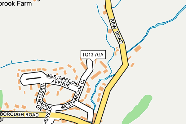 TQ13 7GA map - OS OpenMap – Local (Ordnance Survey) TQ13 7GA map - OS OpenMap – Local (Ordnance Survey)