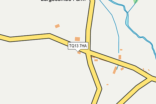 TQ13 7HA map - OS OpenMap – Local (Ordnance Survey) TQ13 7HA map - OS OpenMap – Local (Ordnance Survey)