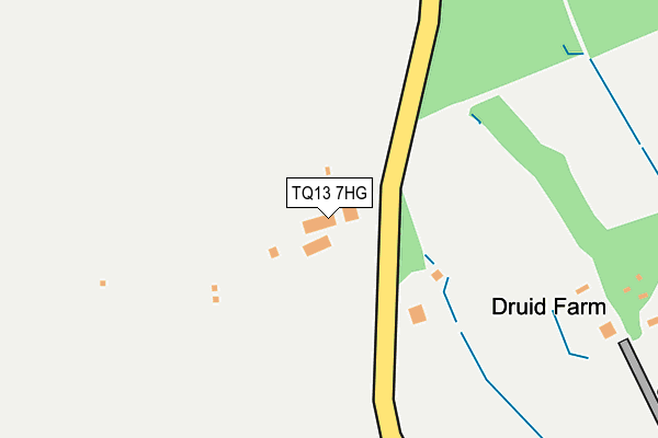 TQ13 7HG map - OS OpenMap – Local (Ordnance Survey)