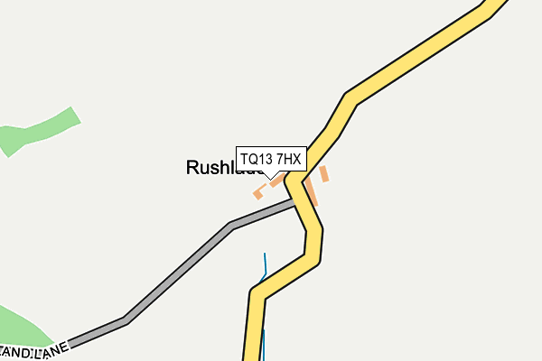 TQ13 7HX map - OS OpenMap – Local (Ordnance Survey) TQ13 7HX map - OS OpenMap – Local (Ordnance Survey)