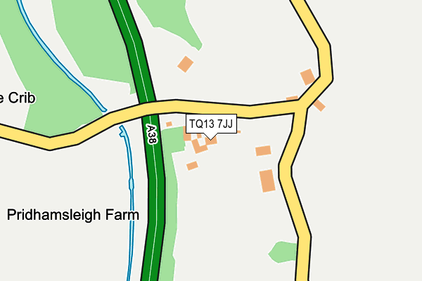 TQ13 7JJ map - OS OpenMap – Local (Ordnance Survey) TQ13 7JJ map - OS OpenMap – Local (Ordnance Survey)