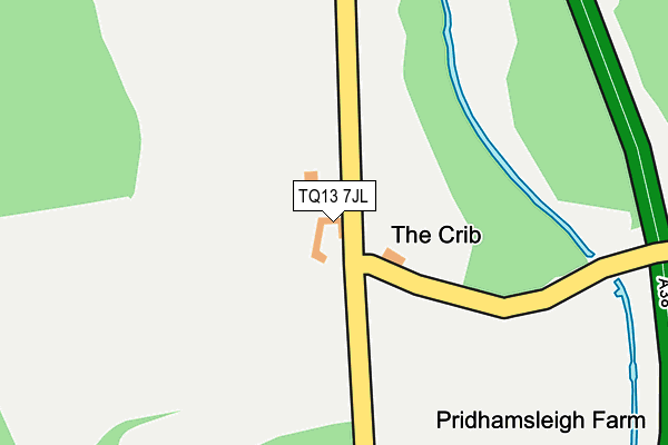 TQ13 7JL map - OS OpenMap – Local (Ordnance Survey) TQ13 7JL map - OS OpenMap – Local (Ordnance Survey)