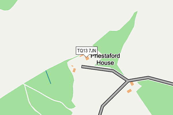 TQ13 7JN map - OS OpenMap – Local (Ordnance Survey) TQ13 7JN map - OS OpenMap – Local (Ordnance Survey)