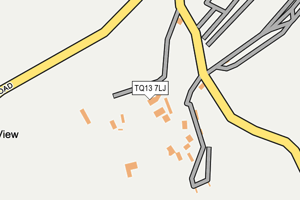 TQ13 7LJ map - OS OpenMap – Local (Ordnance Survey)