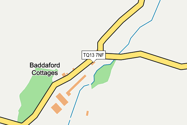 TQ13 7NF map - OS OpenMap – Local (Ordnance Survey) TQ13 7NF map - OS OpenMap – Local (Ordnance Survey)