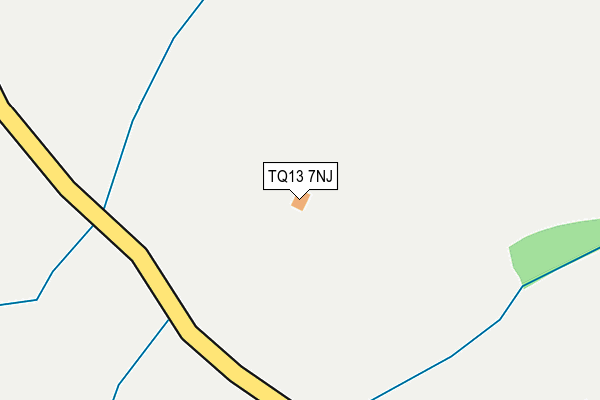 TQ13 7NJ map - OS OpenMap – Local (Ordnance Survey) TQ13 7NJ map - OS OpenMap – Local (Ordnance Survey)