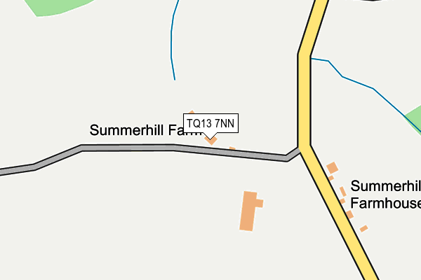 TQ13 7NN map - OS OpenMap – Local (Ordnance Survey) TQ13 7NN map - OS OpenMap – Local (Ordnance Survey)