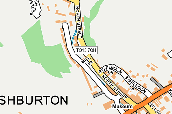 TQ13 7QH map - OS OpenMap – Local (Ordnance Survey)