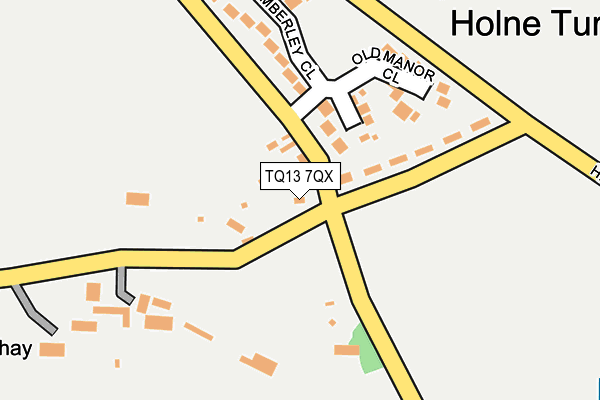 TQ13 7QX map - OS OpenMap – Local (Ordnance Survey) TQ13 7QX map - OS OpenMap – Local (Ordnance Survey)