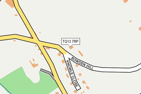 TQ13 7RP map - OS OpenMap – Local (Ordnance Survey) TQ13 7RP map - OS OpenMap – Local (Ordnance Survey)