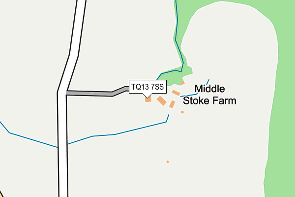 TQ13 7SS map - OS OpenMap – Local (Ordnance Survey)