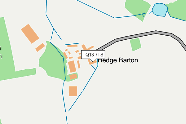 TQ13 7TS map - OS OpenMap – Local (Ordnance Survey) TQ13 7TS map - OS OpenMap – Local (Ordnance Survey)