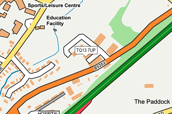 TQ13 7UP map - OS OpenMap – Local (Ordnance Survey) TQ13 7UP map - OS OpenMap – Local (Ordnance Survey)