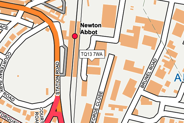 TQ13 7WA map - OS OpenMap – Local (Ordnance Survey) TQ13 7WA map - OS OpenMap – Local (Ordnance Survey)