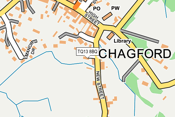 TQ13 8BQ map - OS OpenMap – Local (Ordnance Survey) TQ13 8BQ map - OS OpenMap – Local (Ordnance Survey)