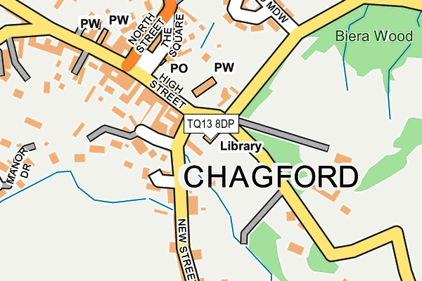 TQ13 8DP map - OS OpenMap – Local (Ordnance Survey) TQ13 8DP map - OS OpenMap – Local (Ordnance Survey)
