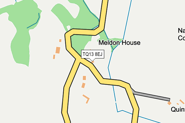 TQ13 8EJ map - OS OpenMap – Local (Ordnance Survey)