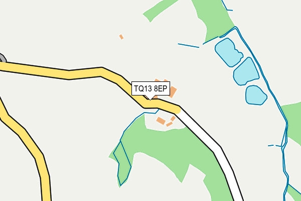 TQ13 8EP map - OS OpenMap – Local (Ordnance Survey) TQ13 8EP map - OS OpenMap – Local (Ordnance Survey)