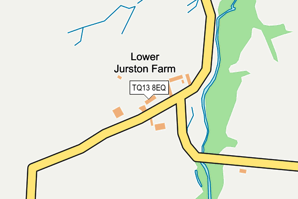 TQ13 8EQ map - OS OpenMap – Local (Ordnance Survey) TQ13 8EQ map - OS OpenMap – Local (Ordnance Survey)