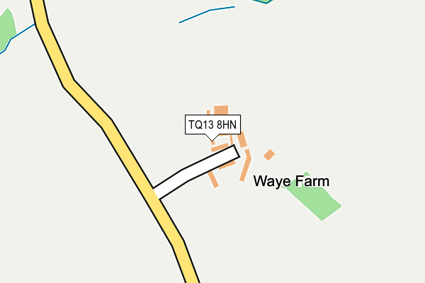 TQ13 8HN map - OS OpenMap – Local (Ordnance Survey)
