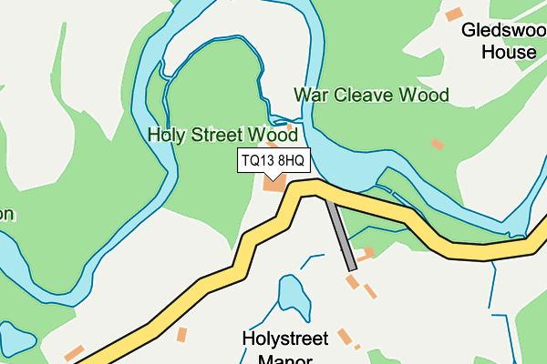 TQ13 8HQ map - OS OpenMap – Local (Ordnance Survey)