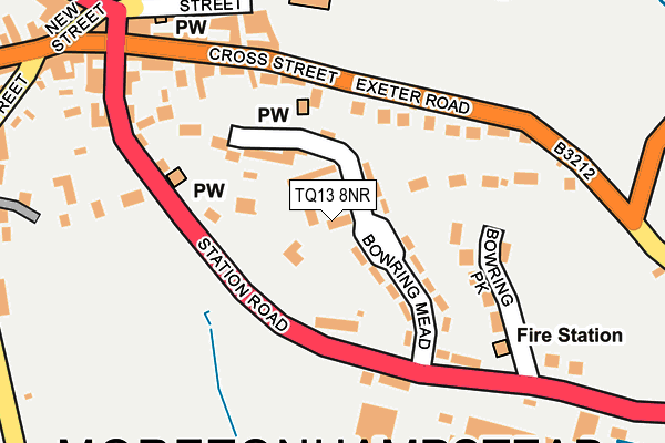 TQ13 8NR map - OS OpenMap – Local (Ordnance Survey) TQ13 8NR map - OS OpenMap – Local (Ordnance Survey)