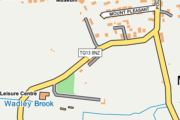 TQ13 8NZ map - OS OpenMap – Local (Ordnance Survey)