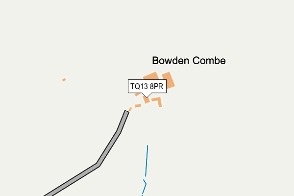 TQ13 8PR map - OS OpenMap – Local (Ordnance Survey)