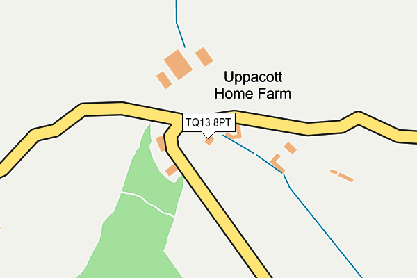TQ13 8PT map - OS OpenMap – Local (Ordnance Survey) TQ13 8PT map - OS OpenMap – Local (Ordnance Survey)