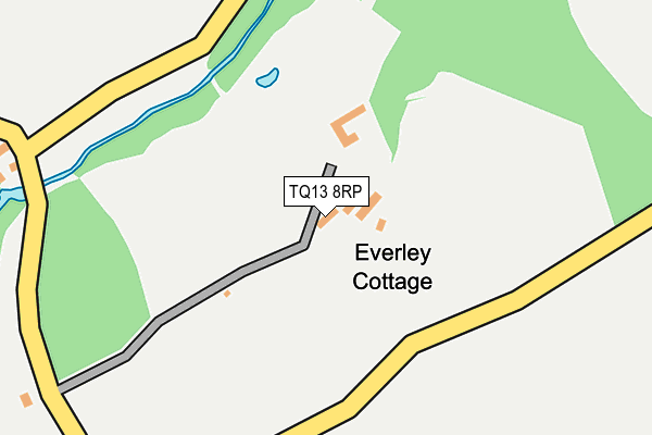 TQ13 8RP map - OS OpenMap – Local (Ordnance Survey) TQ13 8RP map - OS OpenMap – Local (Ordnance Survey)