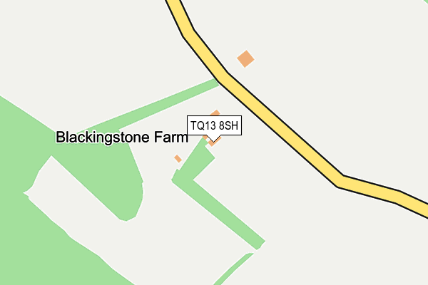 TQ13 8SH map - OS OpenMap – Local (Ordnance Survey)