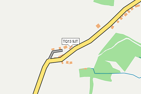 TQ13 9JT map - OS OpenMap – Local (Ordnance Survey) TQ13 9JT map - OS OpenMap – Local (Ordnance Survey)