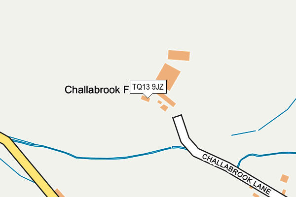 TQ13 9JZ map - OS OpenMap – Local (Ordnance Survey) TQ13 9JZ map - OS OpenMap – Local (Ordnance Survey)
