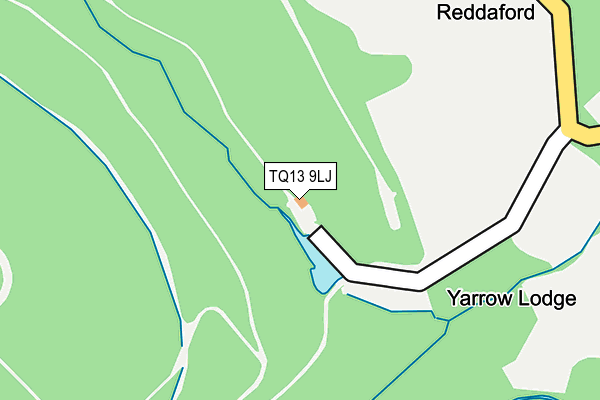 TQ13 9LJ map - OS OpenMap – Local (Ordnance Survey) TQ13 9LJ map - OS OpenMap – Local (Ordnance Survey)